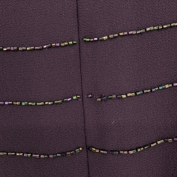 Cameron Blake by Mon Cheri Formal Dress Beaded Mother of the Bride Long Sleeve - Picture 8 of 9